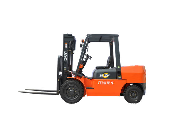 Diesel JAC Forklift Truck van de pakhuis de Drievoudige Mast 4 Ton voor Materiële Behandeling